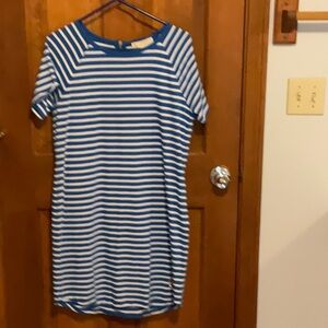 Blue and white striped Michael Kors dress size M